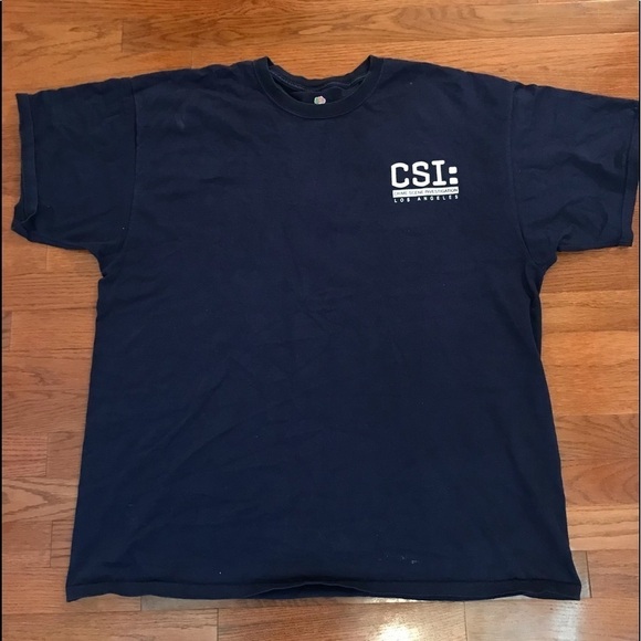 CSI TV SHOW NAVY SHIRT 2XL - Picture 2 of 6